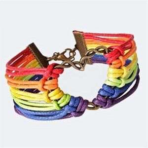LGBT PRIDE BRACELET Heart Love peace